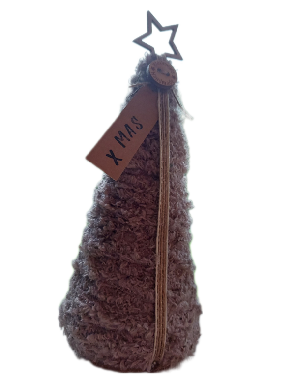 kerstboom mini furry 15x8cm