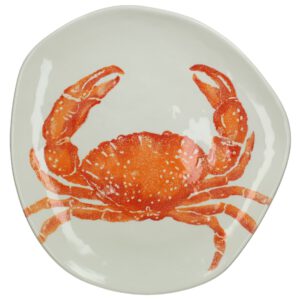 Plate Crab Ceramic Orange 40.5x40x3cm Bord Krab keramiek
