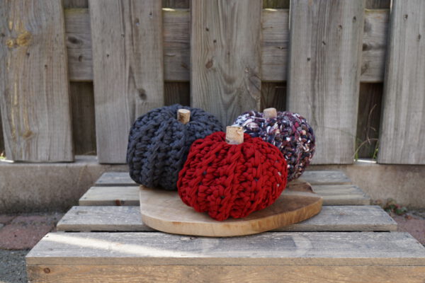 pompoenset chunky rood hefst